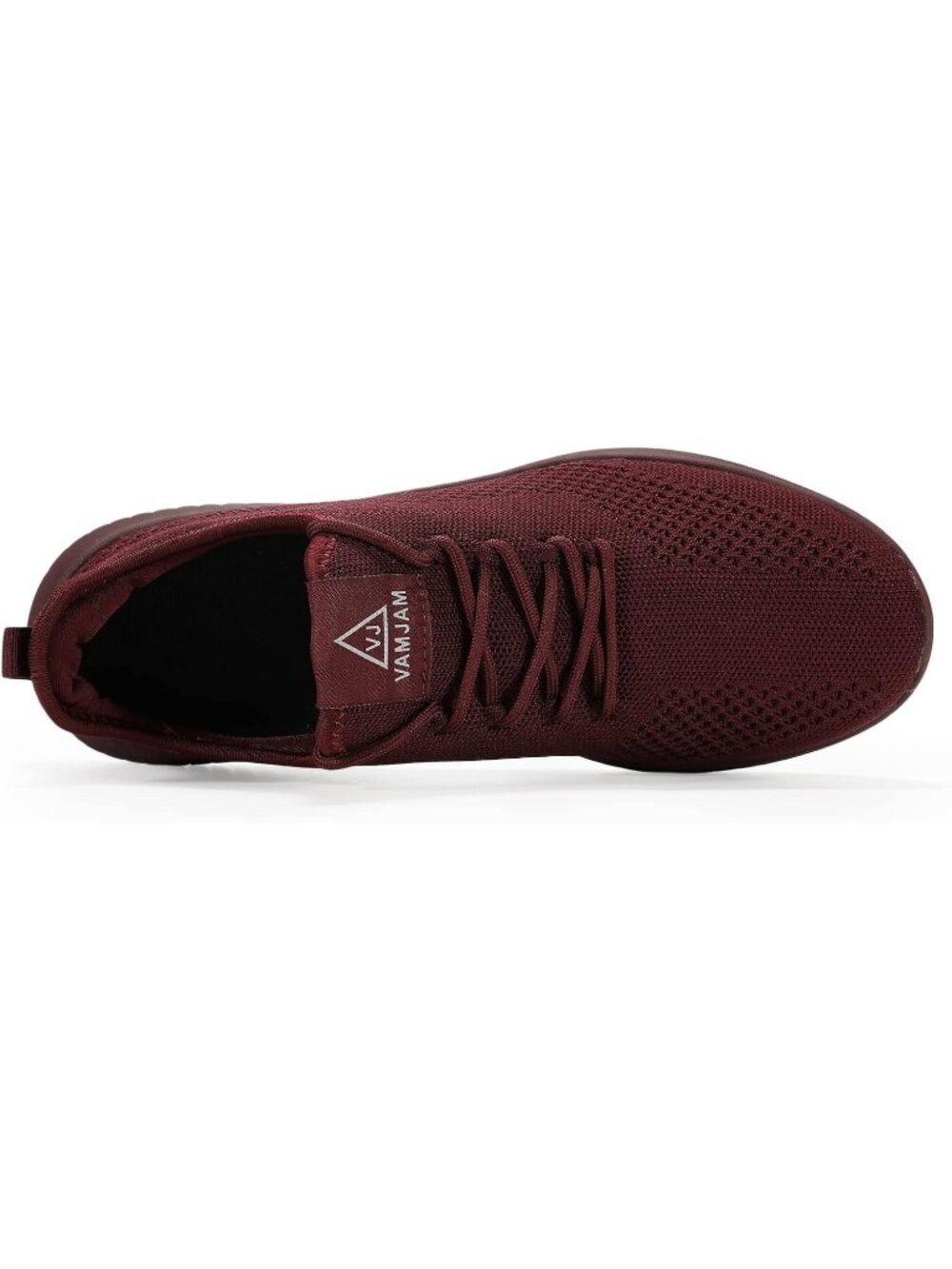 Men's All Burgundy Ultra Lightweight Non Slip Breathable Mesh Workout Sneakers - Picture 2 of 6